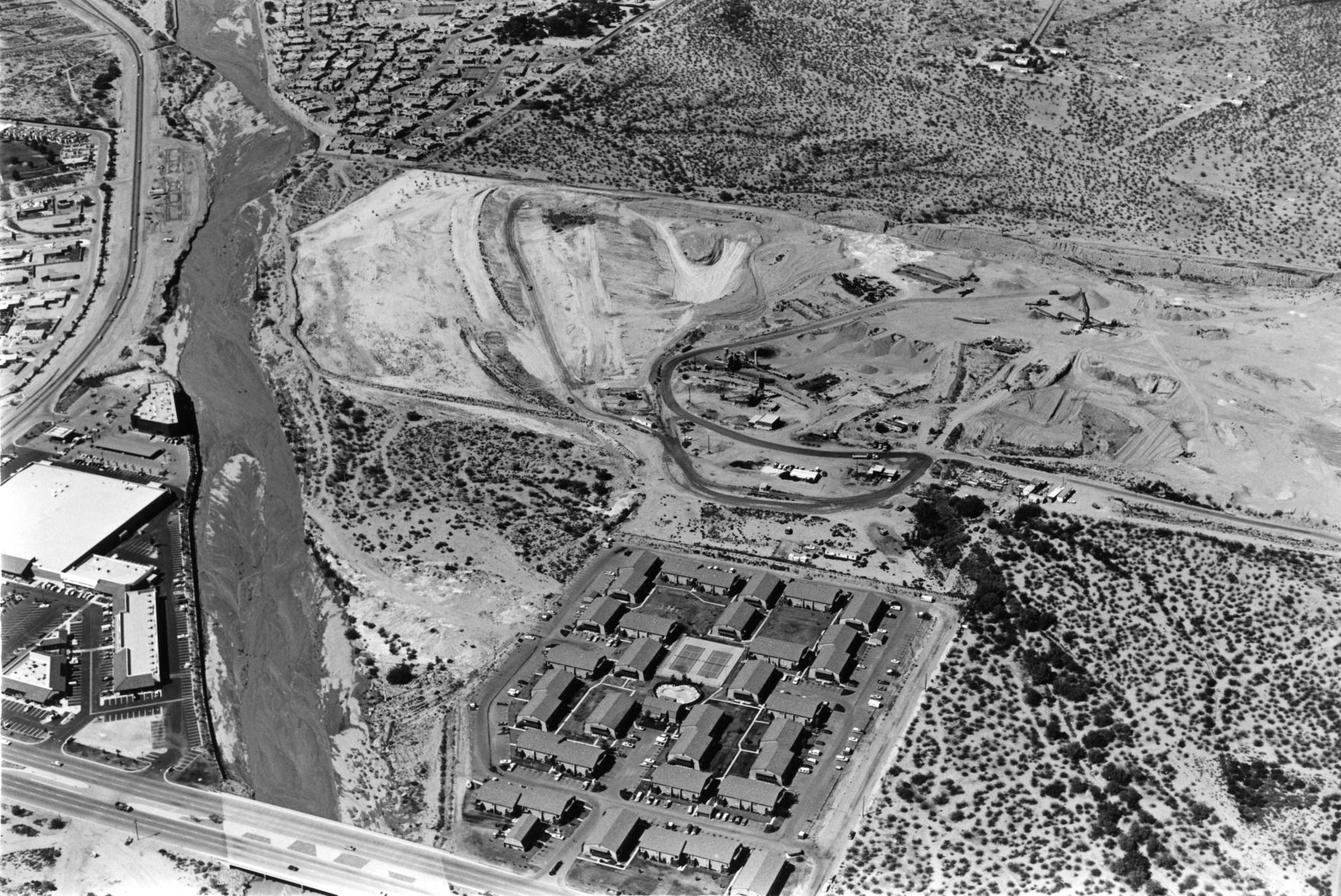 Historic archive aerial photos of Tucson